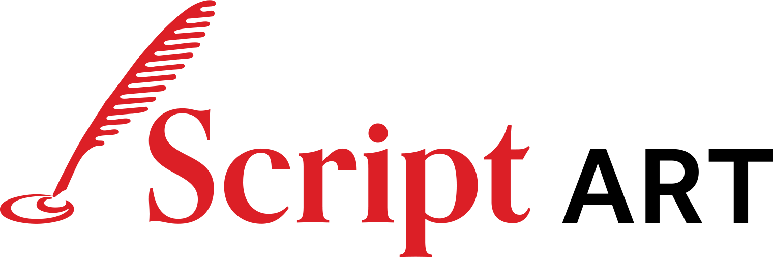 Script Books Art Logo